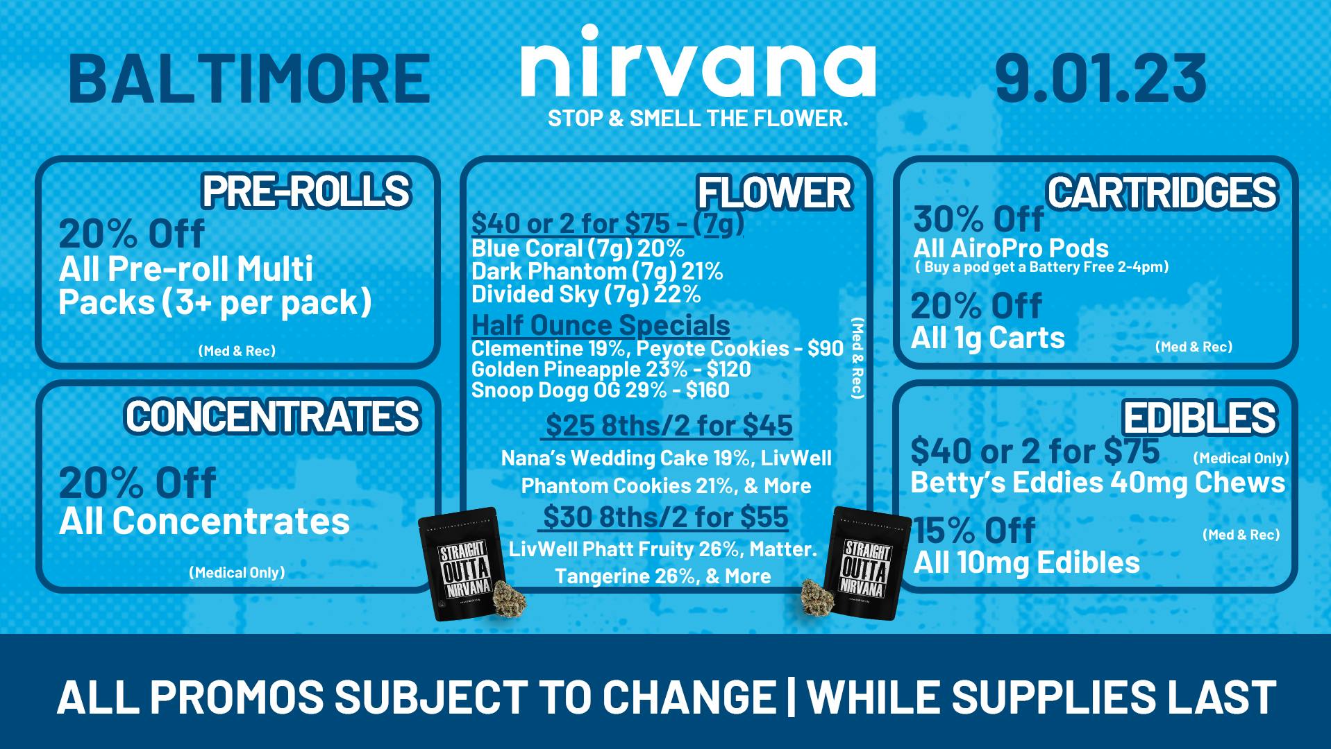 *Friday Specials* at Nirvana Center Weedmaps