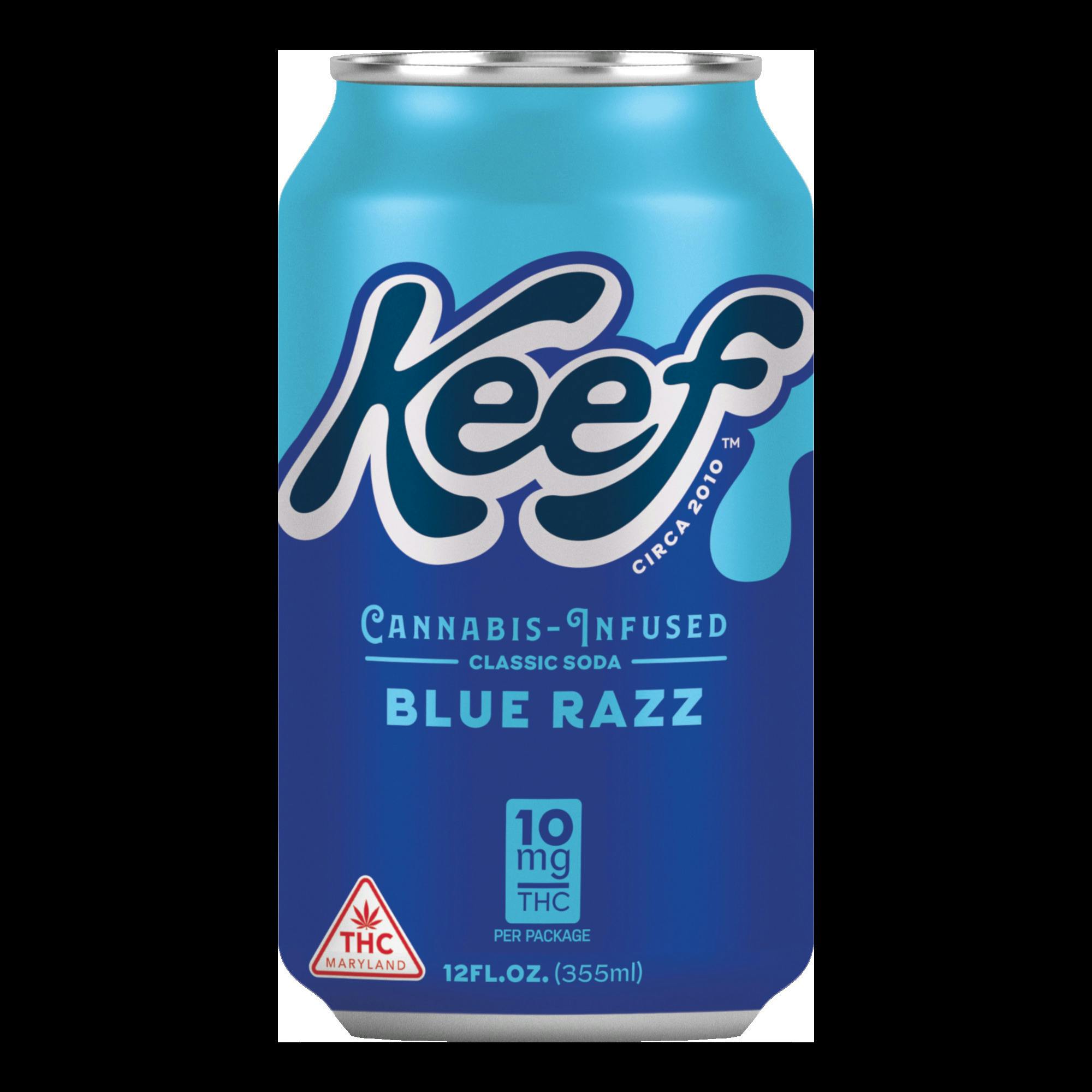 Keef Cannabis | Blue Razz | Infused Soda