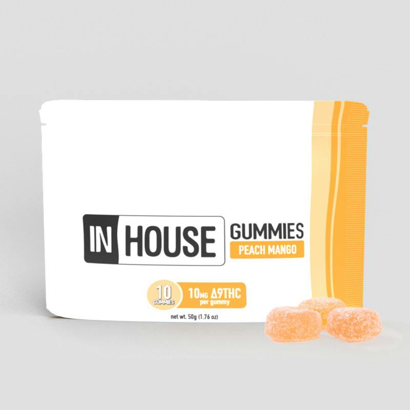 In House | Peach Mango | 10mg Fast Acting Gummies (10pk)