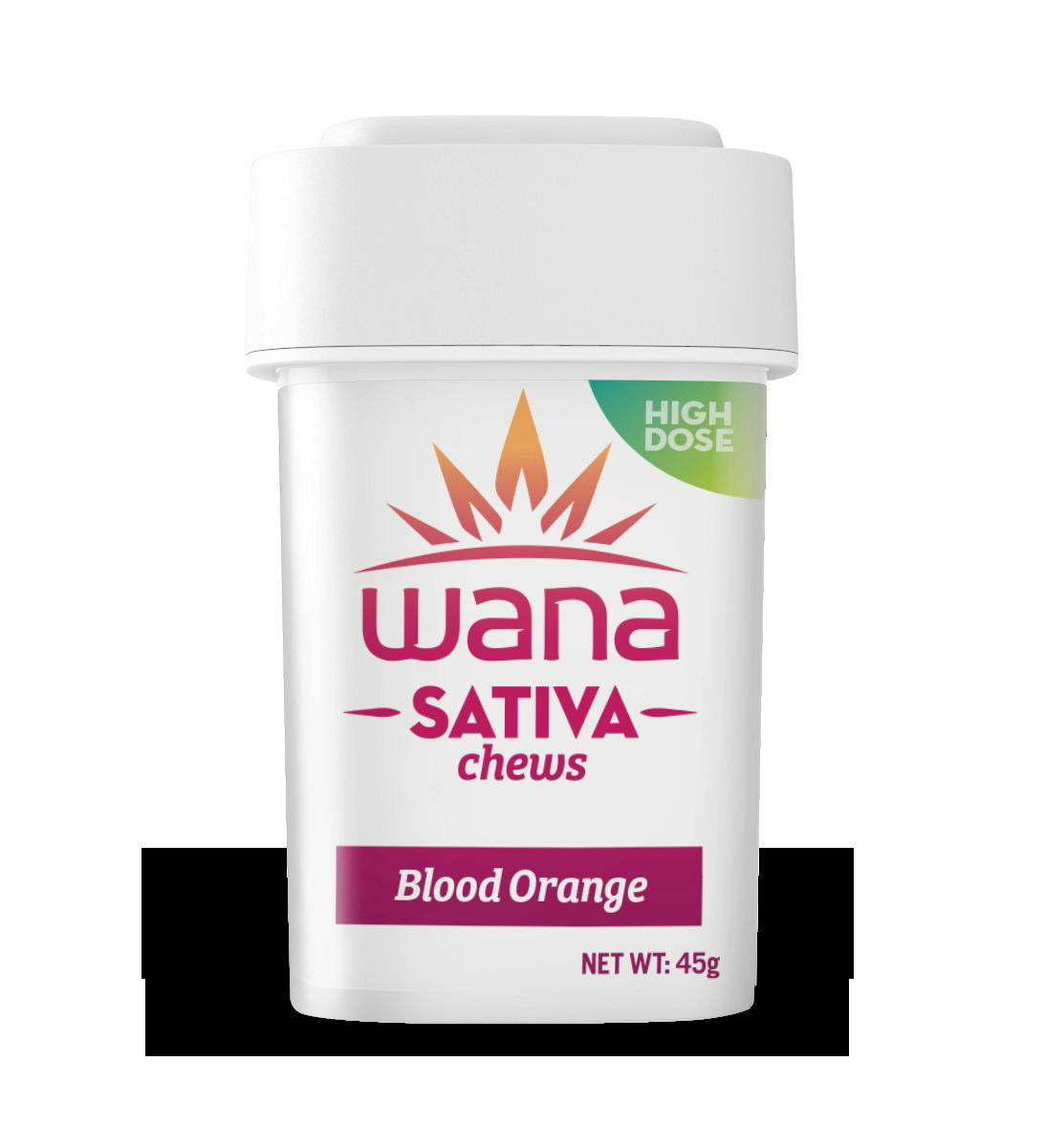 Wana | Blood Orange | 40mg Sativa Chews (MED ONLY)