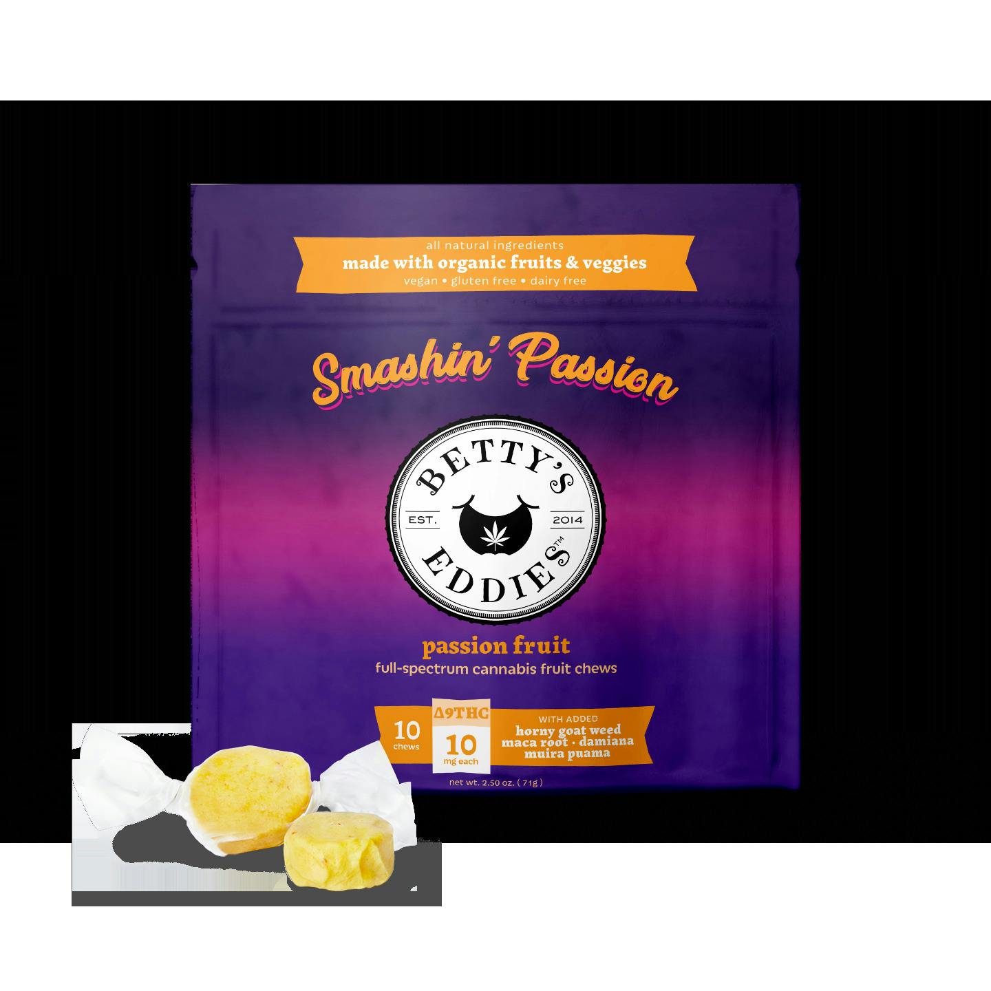 Betty's Eddies | Passion Fruit | 10mg (10pk) Fruit Chews