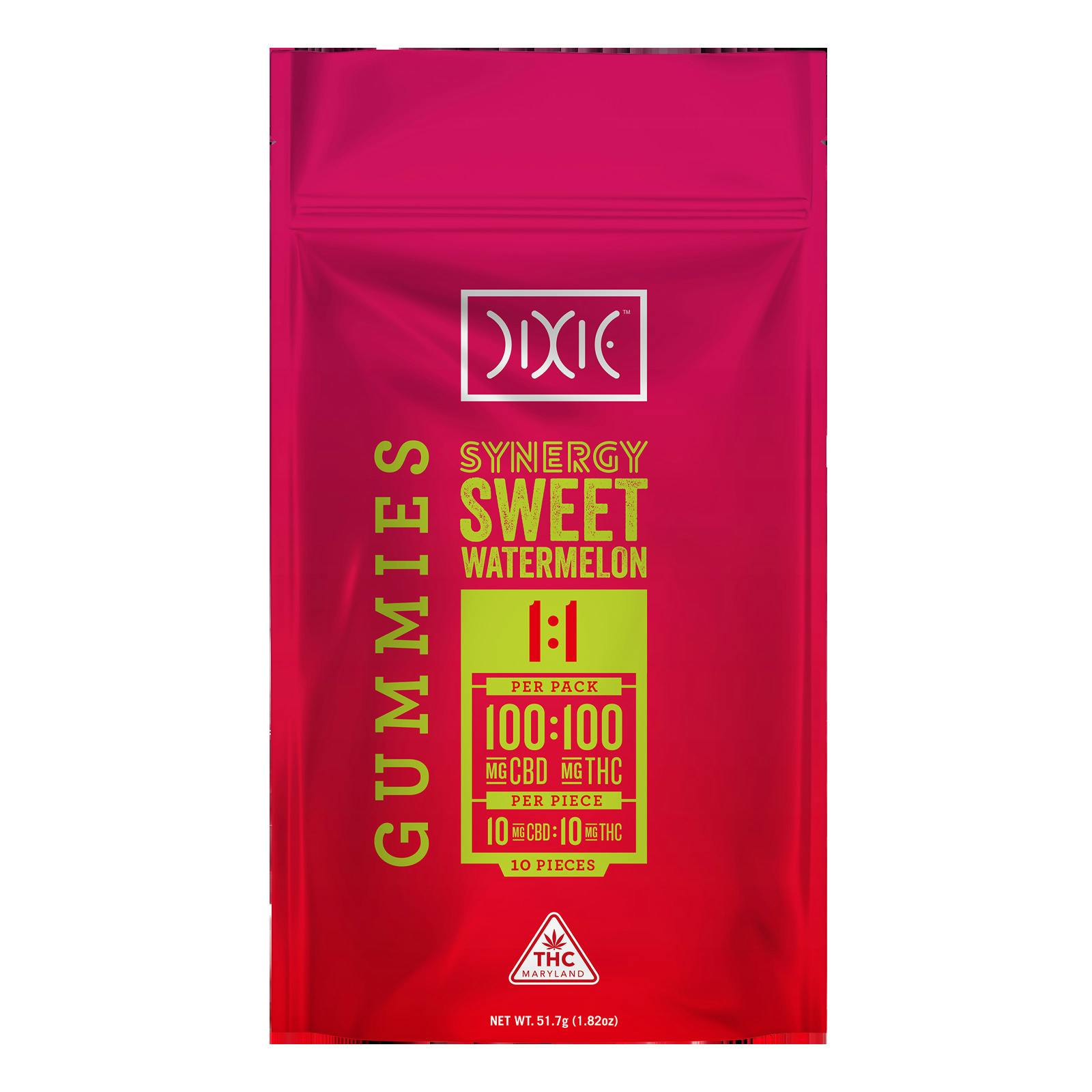 Dixie | Sweet Melon 1:1 THC:CBD | 10mg Chews (10pk)