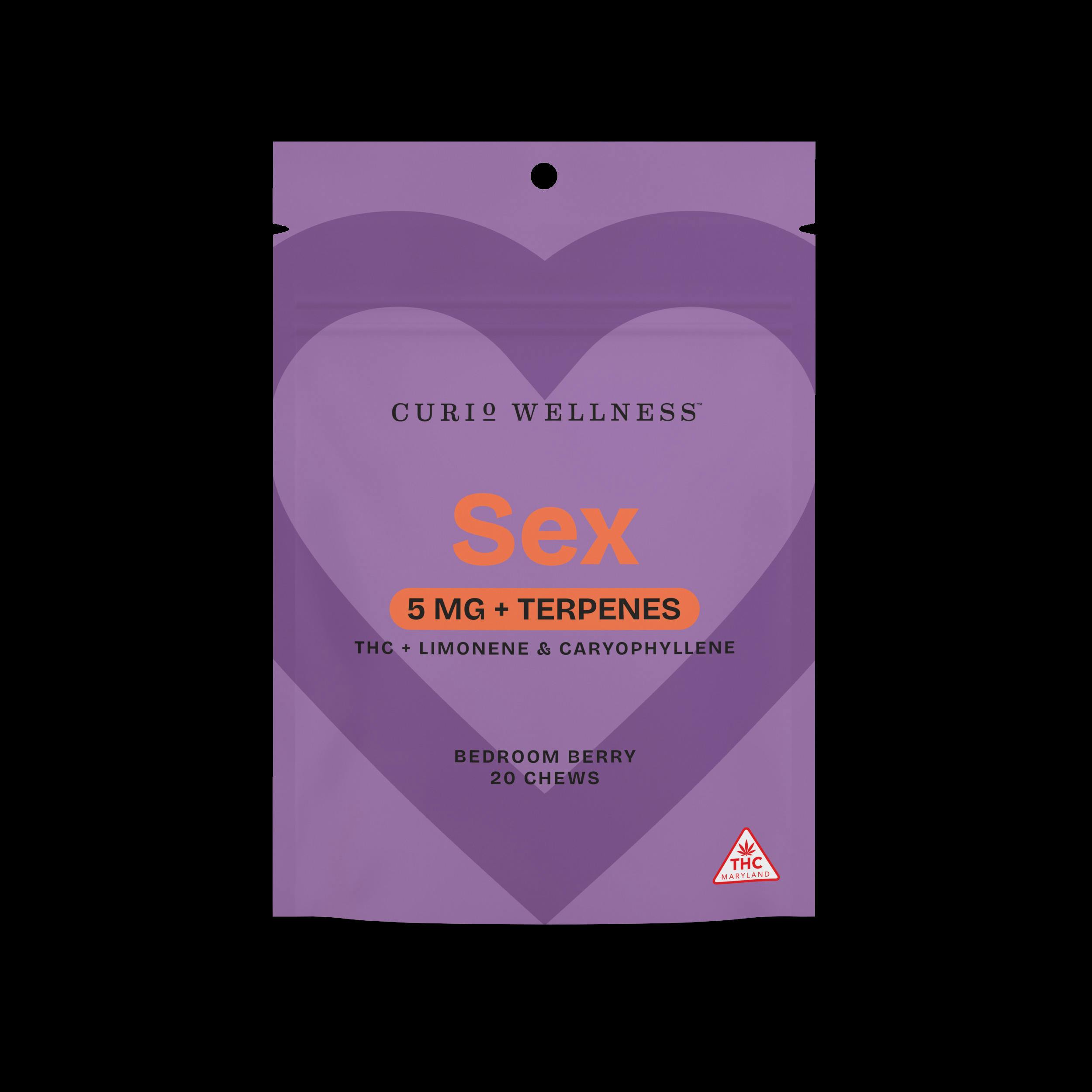 Curio Wellness | Sex Bedroom Berry + Terpenes | 5mg Chews (20pk)