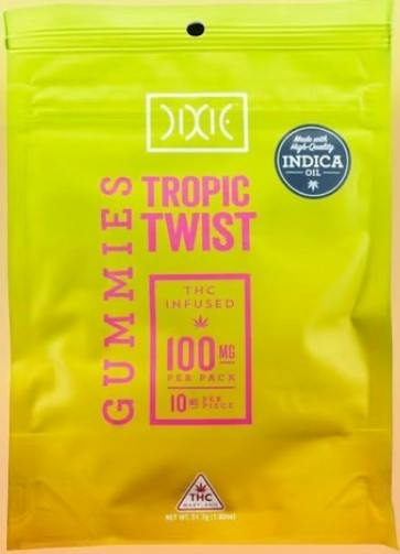 Dixie | Tropic Twist Indica | 10mg Chews (10pk)