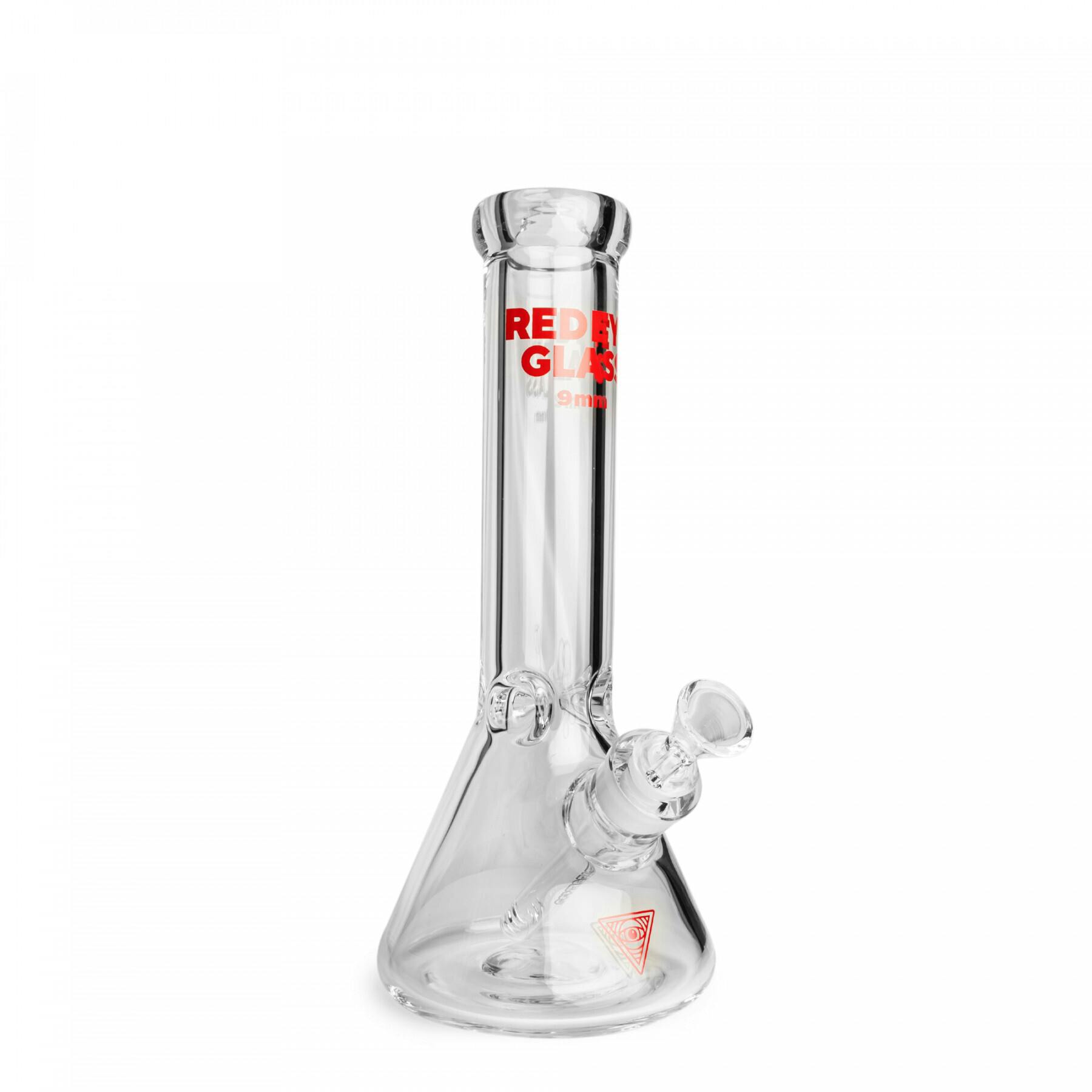 Red Eye Glass | Beaker Bong 12" | Clear