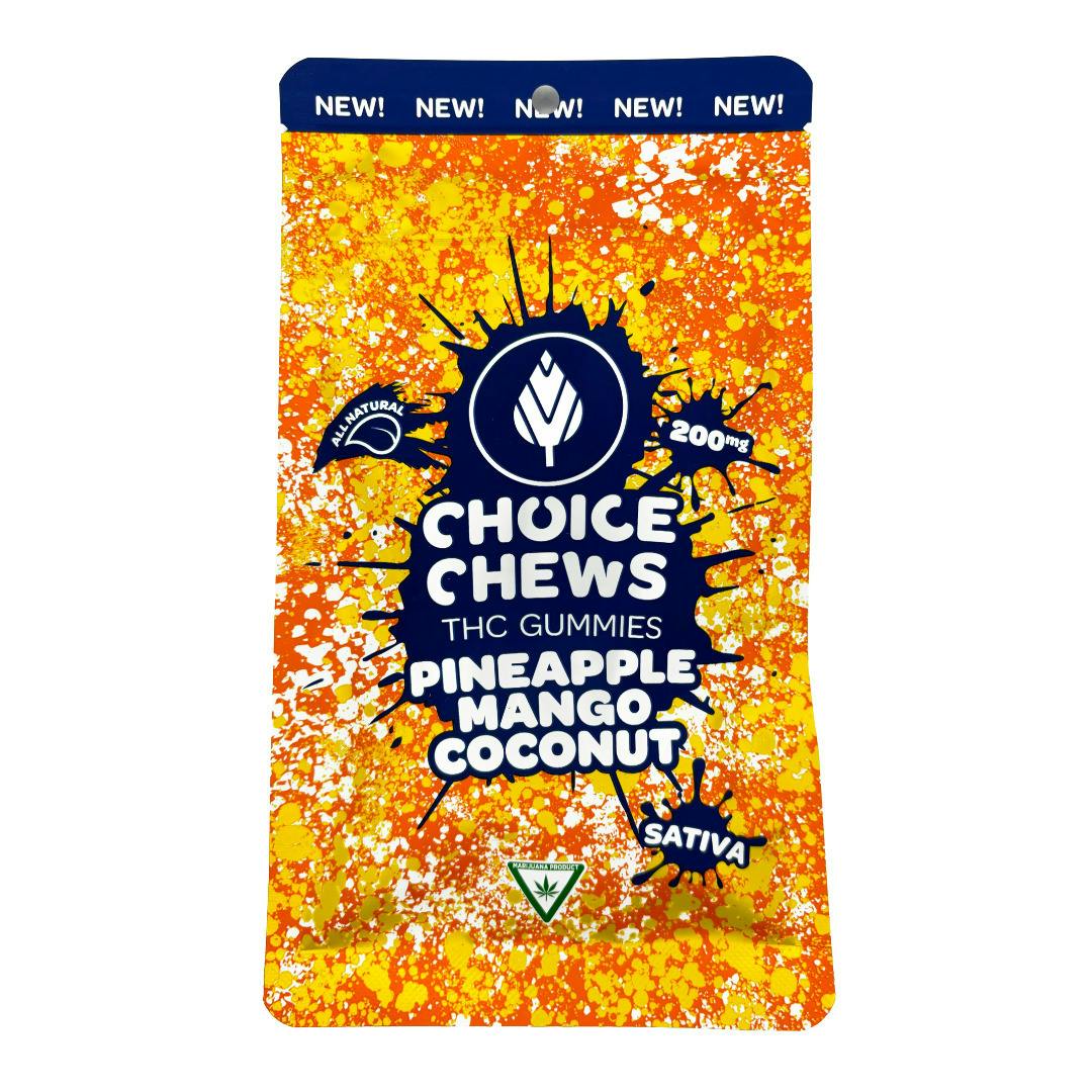 Choice Chews | Pineapple Mango Coconut Gummies | 10x20mg