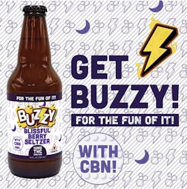 BZZY - Blissful Berry Seltzer w/CBN - 10mg THC/ 5mg CBN