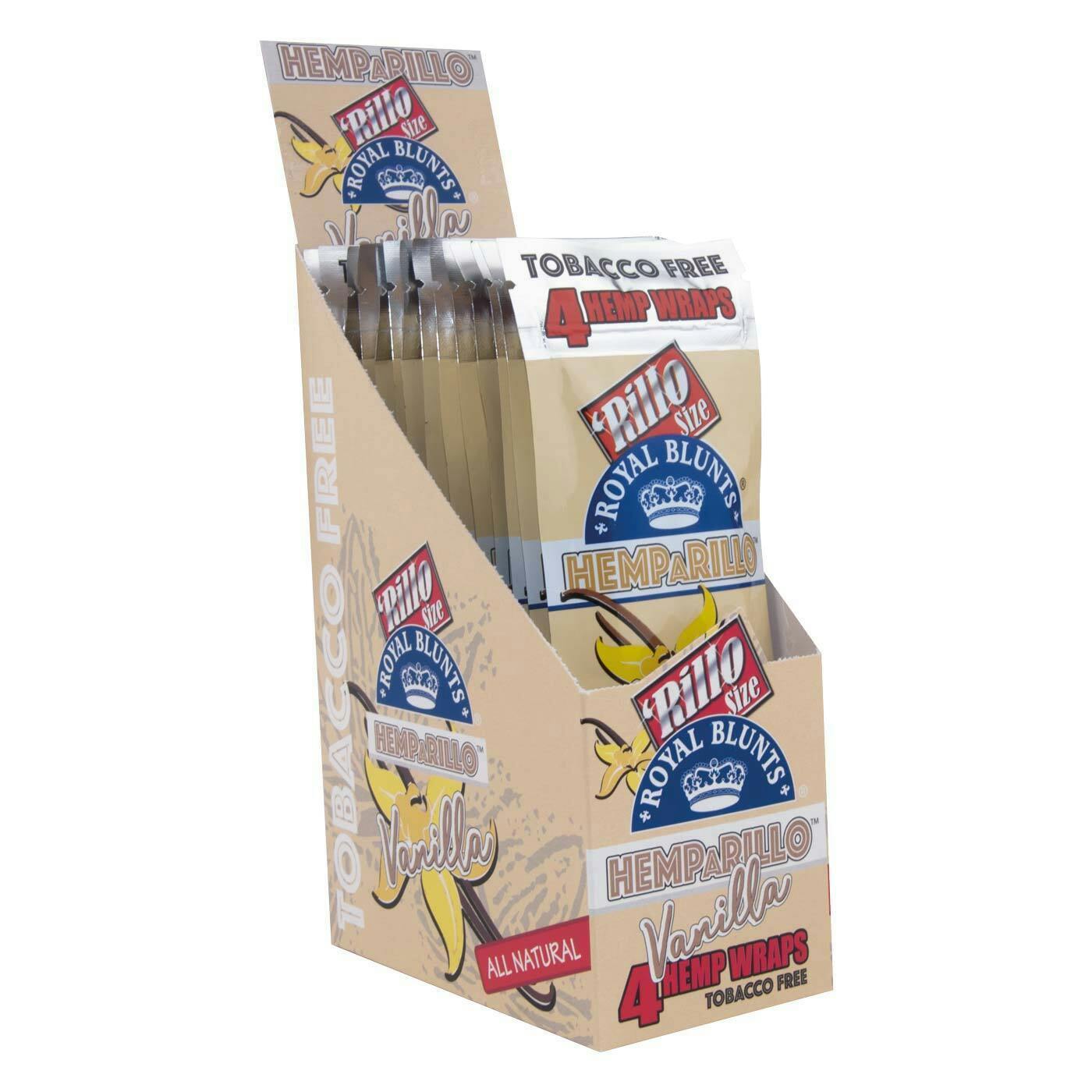 HEMPARILLO - VANILLA HEMP WRAPS - One Size - 4 Pack
