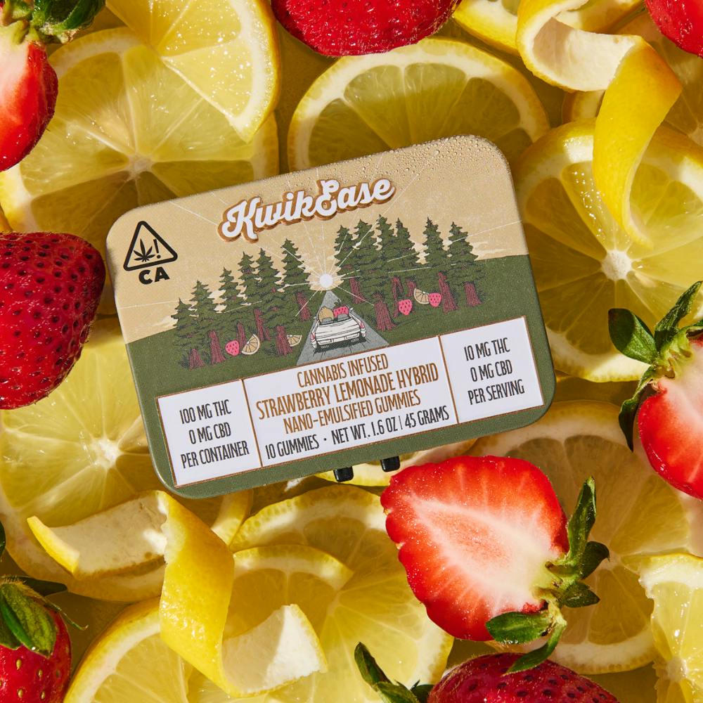 KWIK EASE - STRAWBERRY LEMONADE NANO GUMMIES 10PK - 100 mg