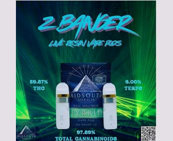 1g Vape Pod - Live Resin - Z Banger - 59.87% - 0983