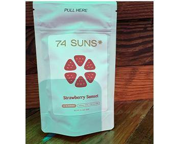 74S Strawberry Sunset Gummies 300mg THC 50mg CBN