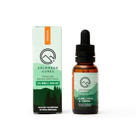 CBD Colorado Cures Tincture 1000mg Broad Spectrum Tropical 30mL