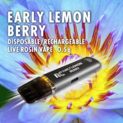 Early Lemon Berry Live Rosin Disposable