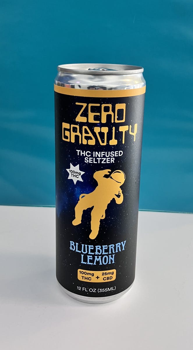 Blueberry Lemon Seltzer 100mg THC / 25mg CBD