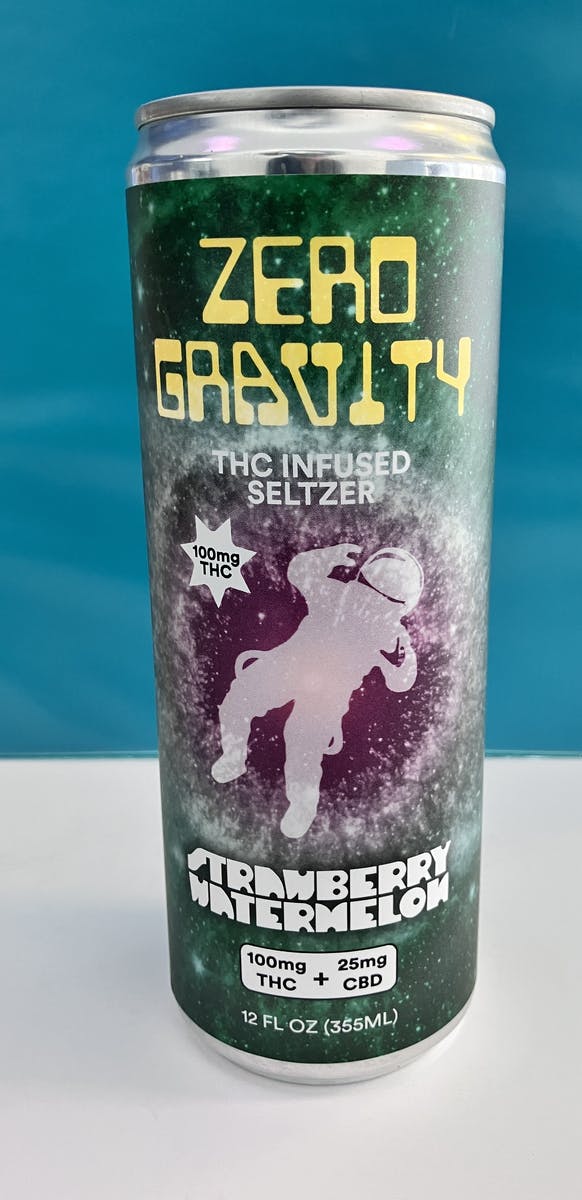 Strawberry Watermelon Seltzer 100mg THC / 25mg CBD