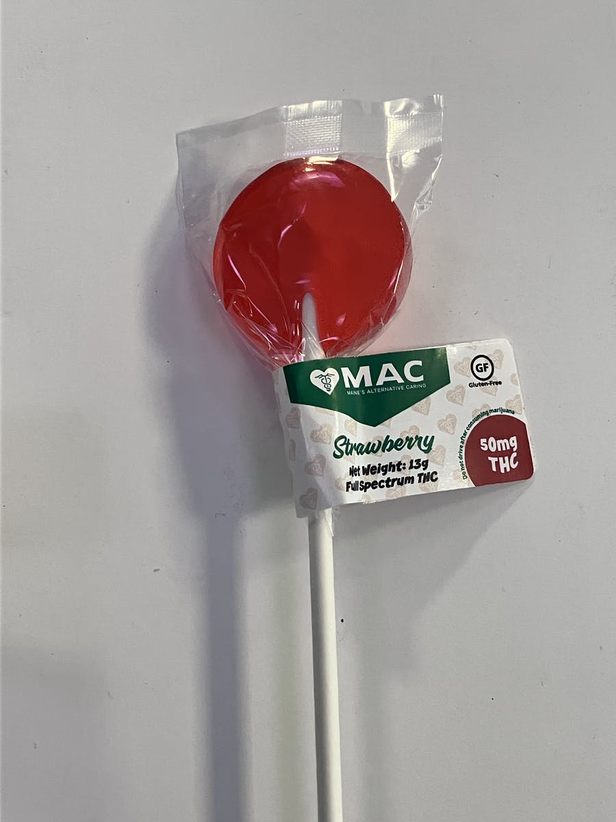 50mg THC Lollipop - Strawberry