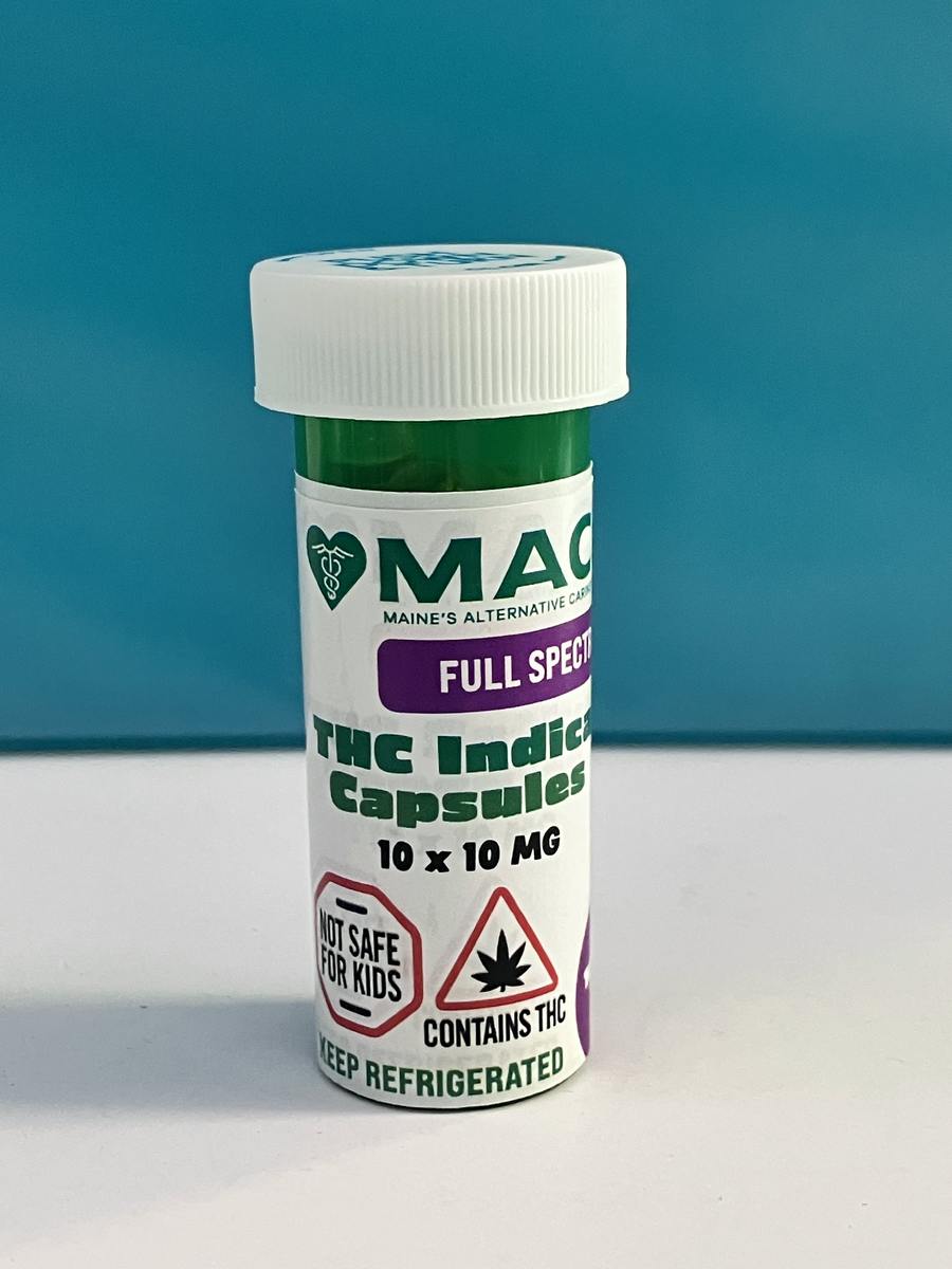 100mg THC Indica Capsules at Zero Gravity Cannabis - Medical
