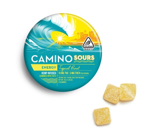 KIVA CAMINO GUMMIES — Sour Tropical Burst :1
