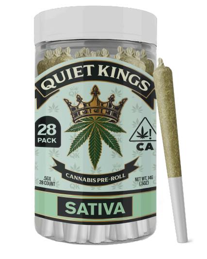 Quiet Kings 28pk Prerolls 14g Green Crack