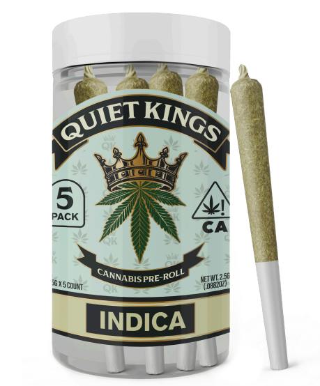 Quiet Kings 5pk Prerolls 2.5g Orange Cookies