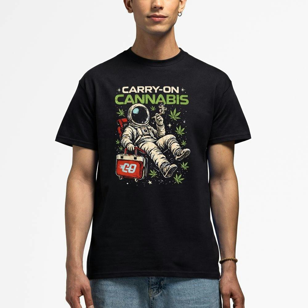 Carry On Cannabis - 420 TShirt - Large