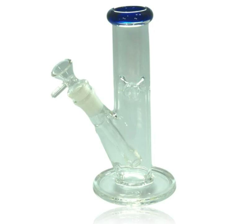 8" Straight Tube Water Pipe w/ 14mm Bowl