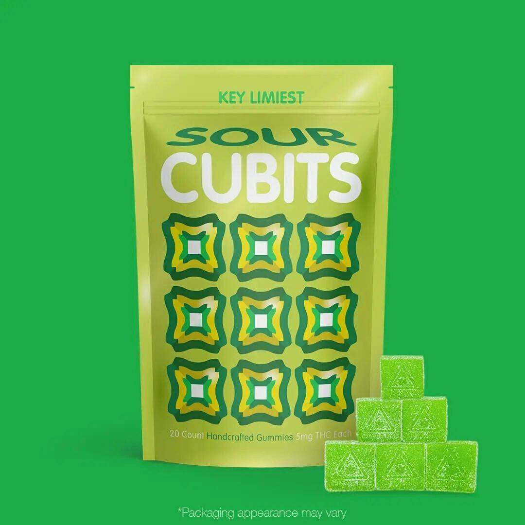 Cubits - Sour Key Limiest Gummies 20pk - 100mg at Carry-On Cannabis