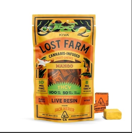 Lost Farm Chews | Mango Jack Herer | THCv 10:5 100mg