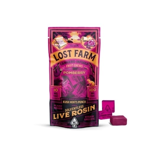 Lost Farm | Pomberry Kush Mints Punch | Rosin CHEW 100MG