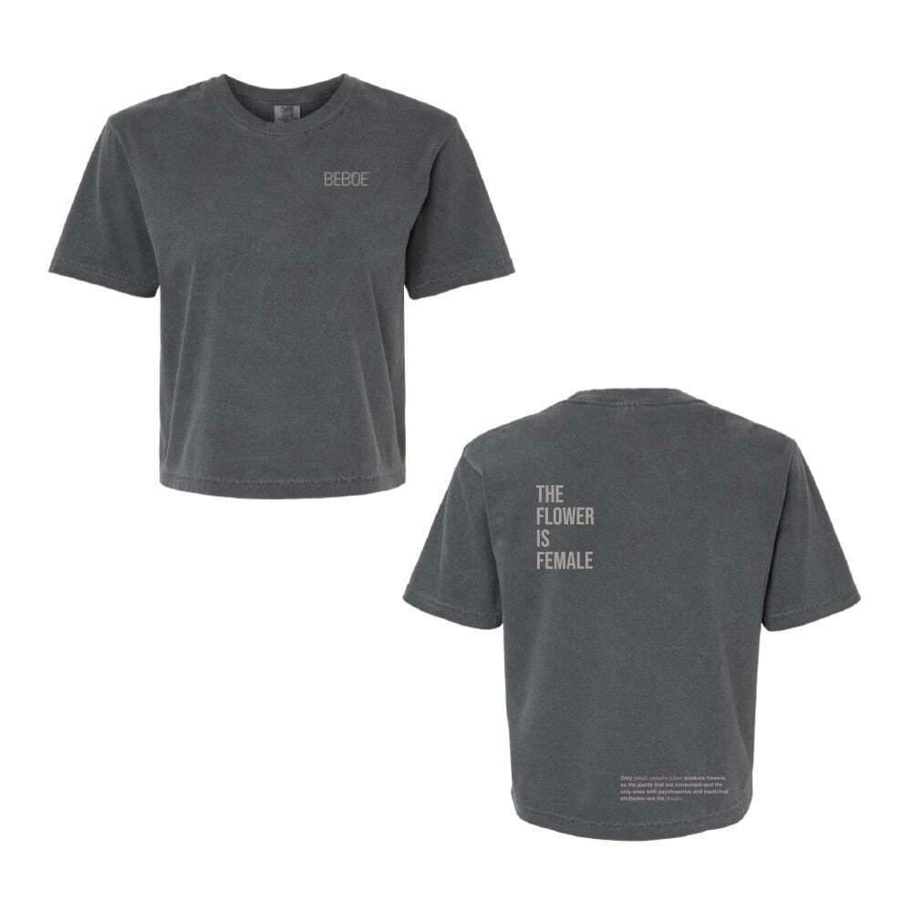 Flower Is Female T-Shirt - Pepper [M]