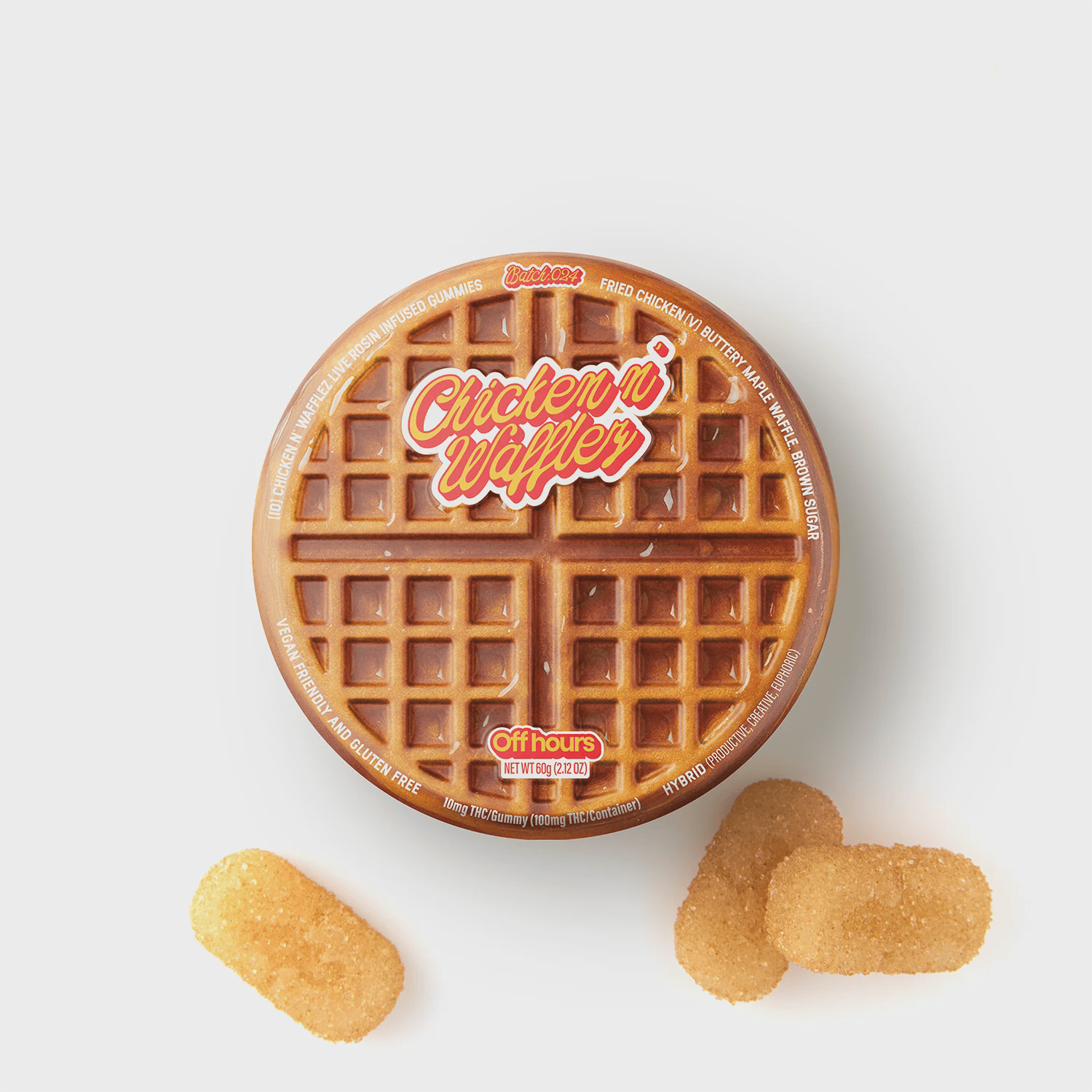 Off Hours | Chicken n' Waffles Live Rosin Gummies 10pk