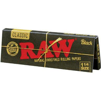 Raw Black 1 1/4 Papers at Orange Cannabis Company