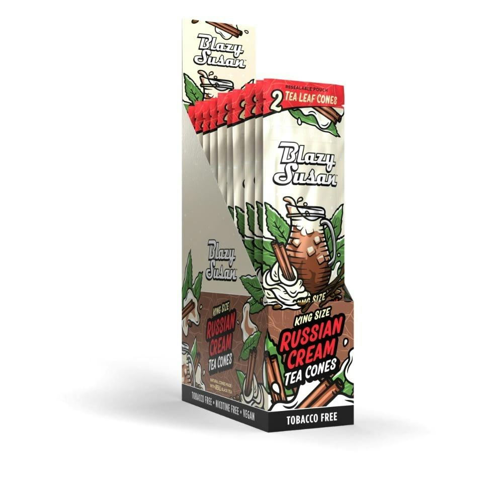 Blazy Susan Russian Cream Tea Leaf Cones 2pk at Orange Cannabis Company