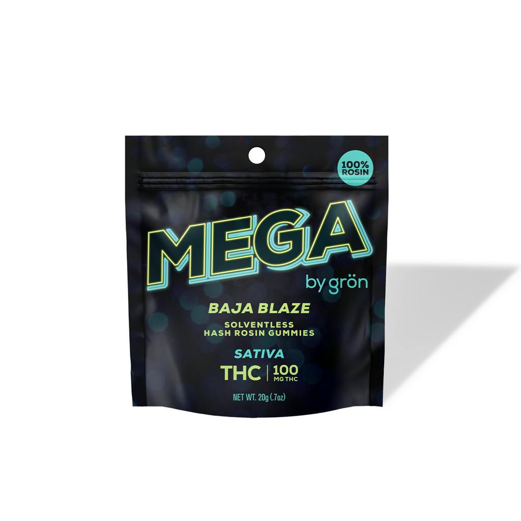 Gron Mega Pearl Baja Blaze Rosin Gummy 100mg   Candy