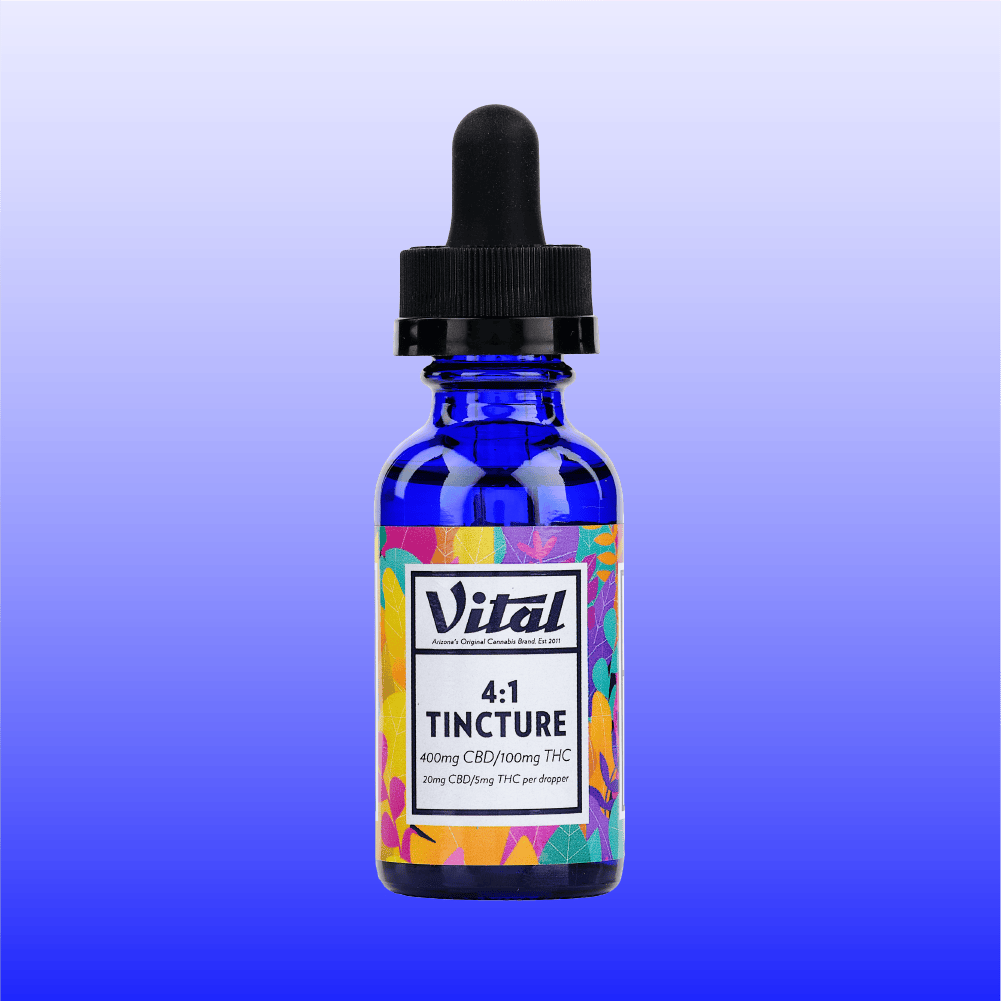 Vital 4:1 CBD:THC Dropper 100mg Oil Based