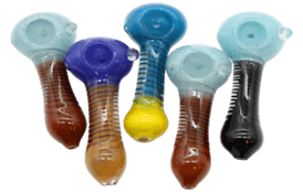Infinity 4" Glass Spoon Pipe Assorted Colors