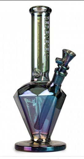 Red Eye Tek 11'' Tall Green Metallic Terminator Paragon Water Pipe