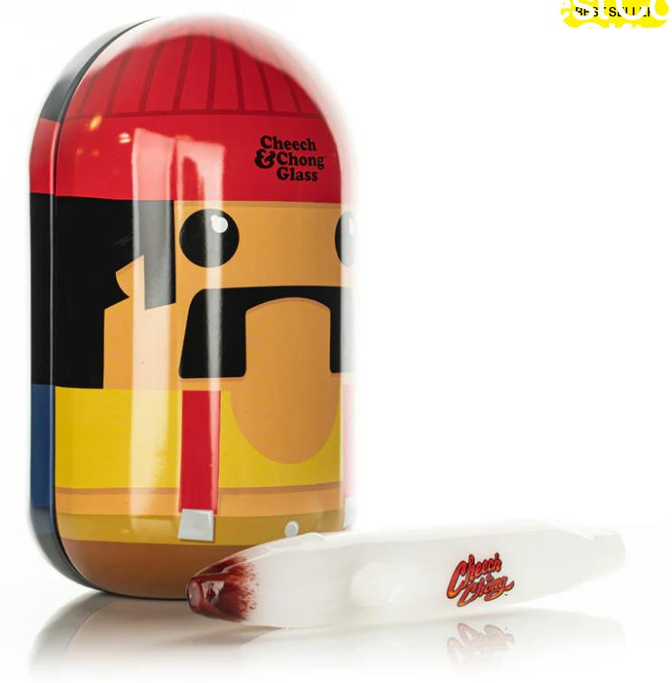 6'' LABRADOR HAND PIPE W/ COLLECTIBLE TIN