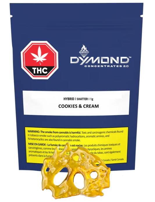 Dymond Concentrates: HYBRID SHATTER (COOKIES & CREAM) (DD) (1g)