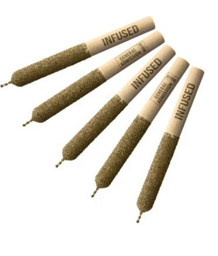General Admission: PINEAPPLE APPLE HI-FI INFUSED PRE-ROLLS (5x 0.5g)