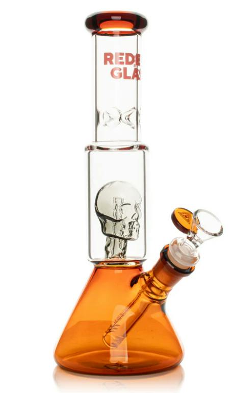11'' DUAL CHAMBER SKULL PERC BEAKER BONG (14mm)