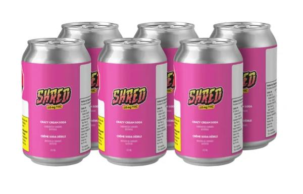SHRED: CRAZY CREAM SODA (6 PACK)