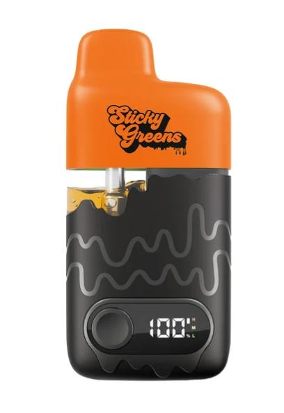 Sticky Greens: PUFF' KIN SPICE DRIPBAR LIQUID DIAMOND DISPOSABLE VAPE (0.95g)