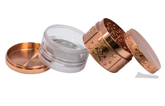 SKULL ENGRAVED ALUMINIUM GRINDER (50mm)