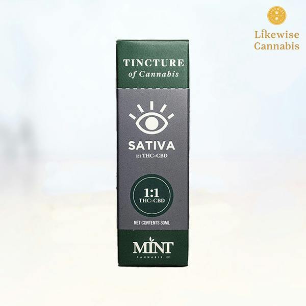 1000MG 1:1 THC/CBD SATIVA FULL SPECTRUM TINCTURE - MINT