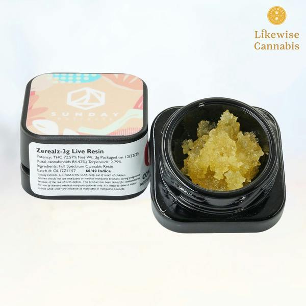 CAP JUNKY 3G LIVE RESIN - SUNDAY EXTRACTS