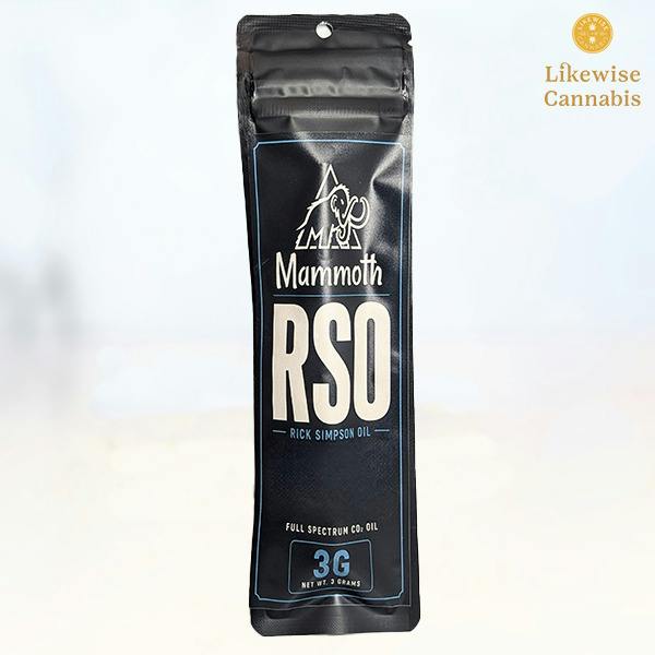 TROPAYA 3000MG RSO SYRINGE - MAMMOTH