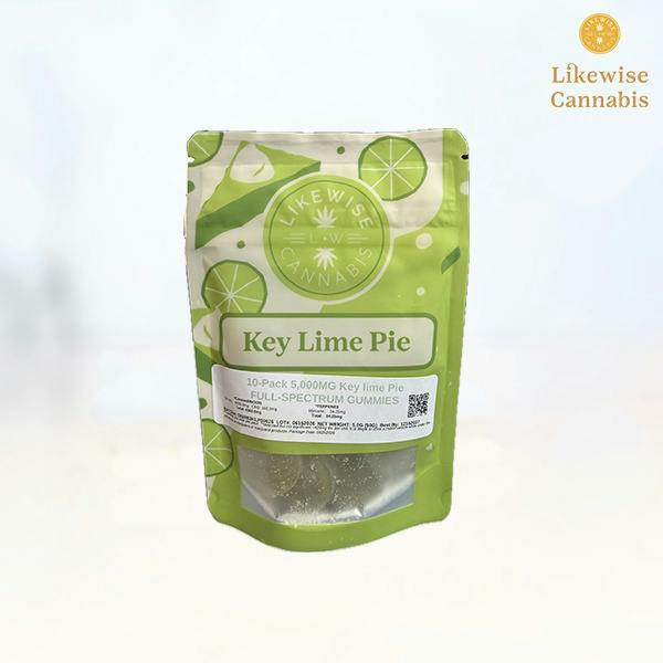 10-PACK 5000MG KEY LIME PIE GUMMIES - LIKEWISE