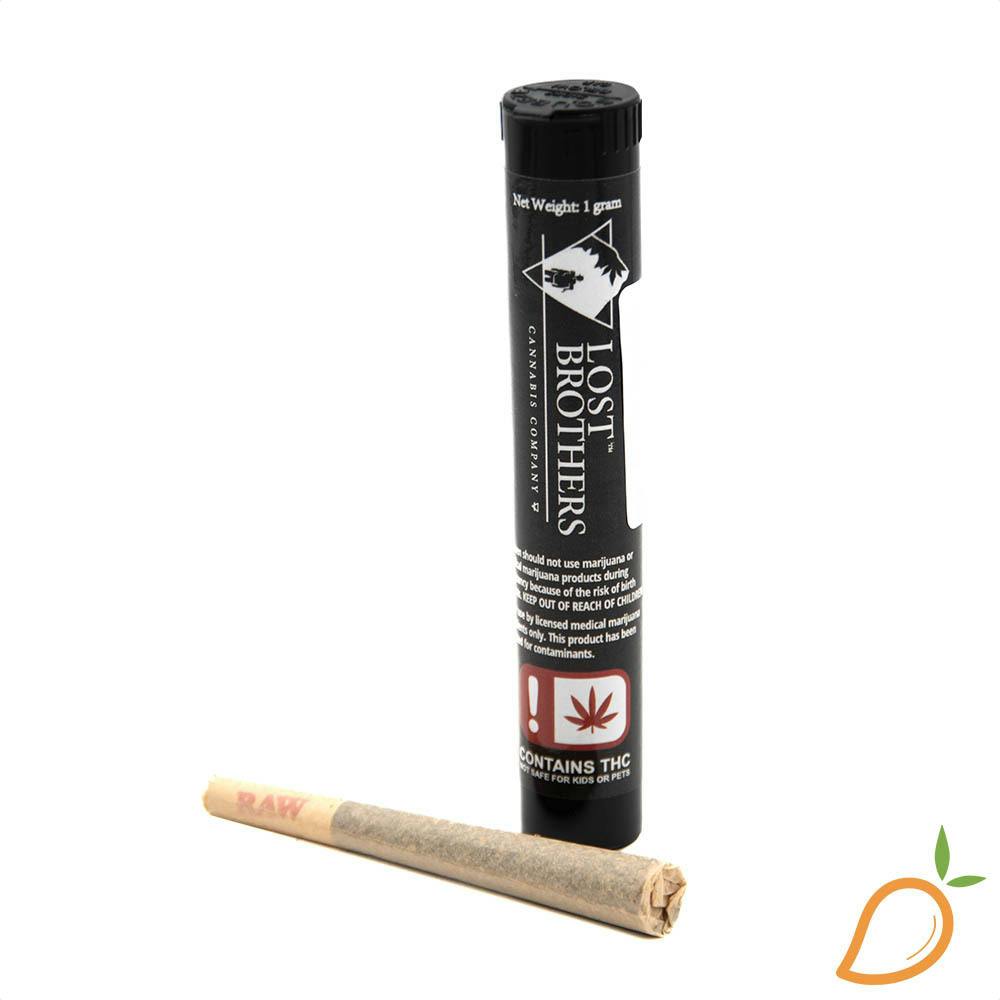 1g Mendo Grape Preroll Lost Brothers Cannabis at Mango Cannabis Medical Marijuana Dispensary Catoosa