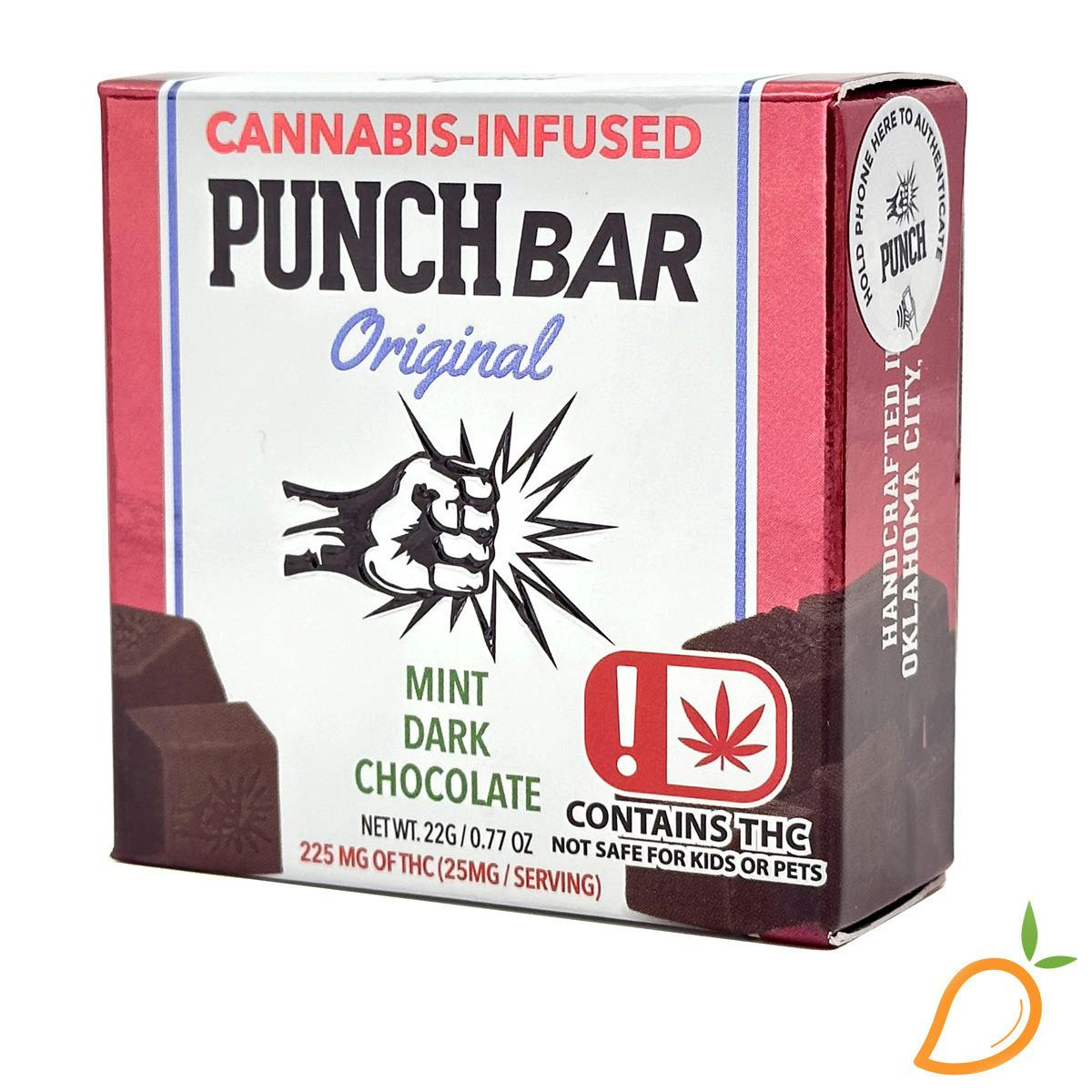 1000mg Mint Dark Chocolate Punch Bar Punch Edibles